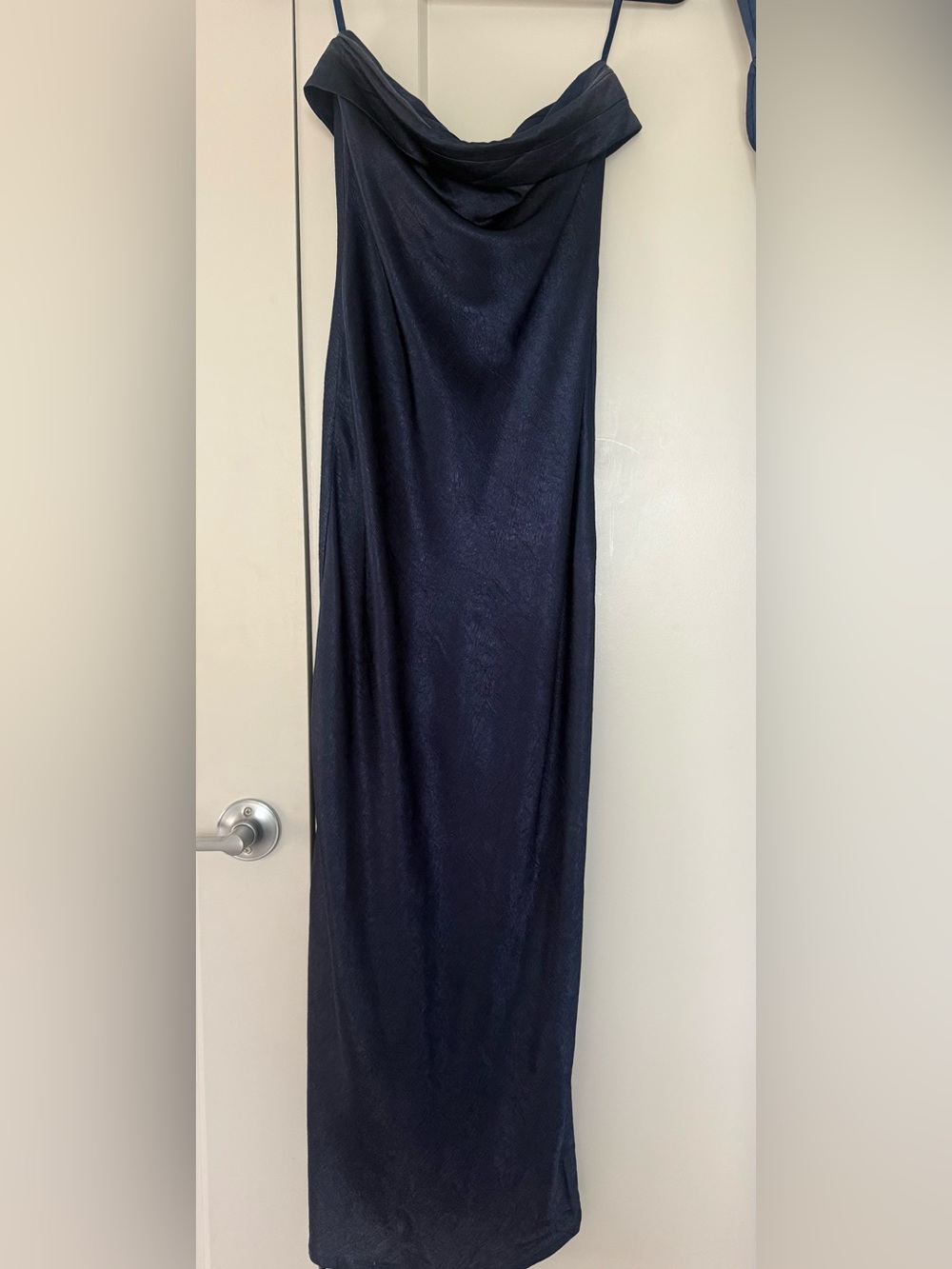 Runaway the Label Strapless Navy Slip Dress